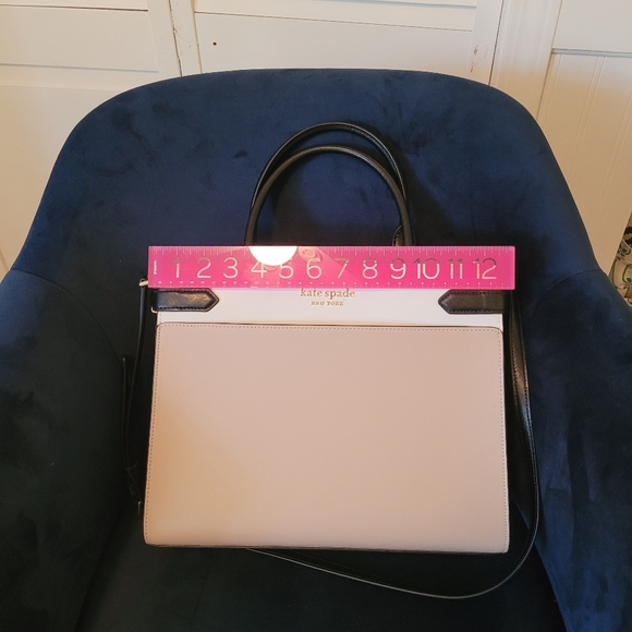 Kate Spade Black and Tan Satchel - Picture 2 of 8